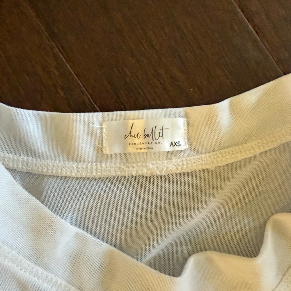 Mesh hi-lo ballet skirt